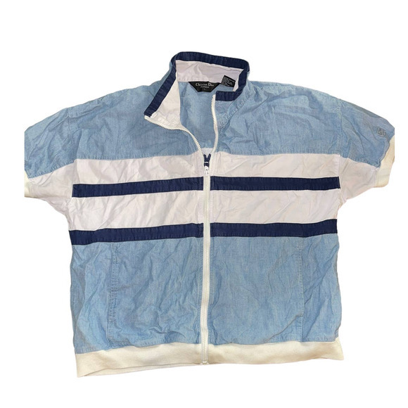 VTG Christian Dior Jacket 80s Windbreaker Bomber - Picture 1 of 4